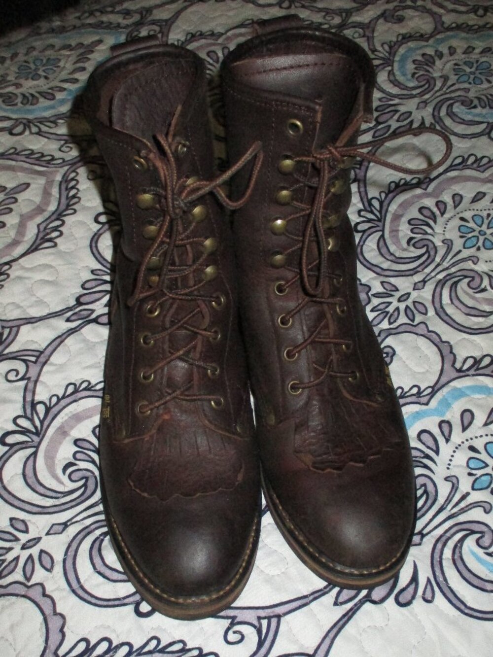 AdTec Chestnut Packer Boots Size 9  2173